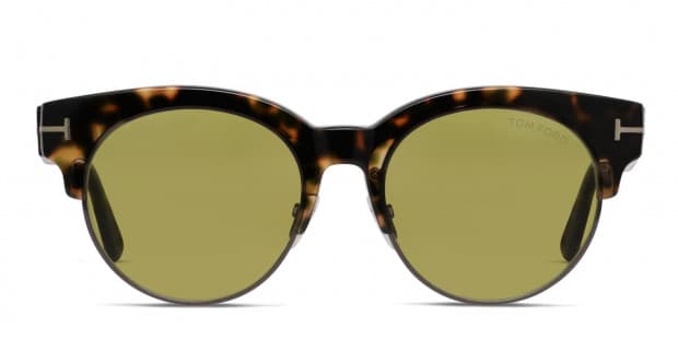 Tom Ford TF598 Henri-02 Tortoise/Gunmetal/Green Prescription Sunglasses