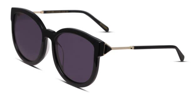 Karen Walker Super Hybrid B Shiny Black Prescription Sunglasses display picture 3