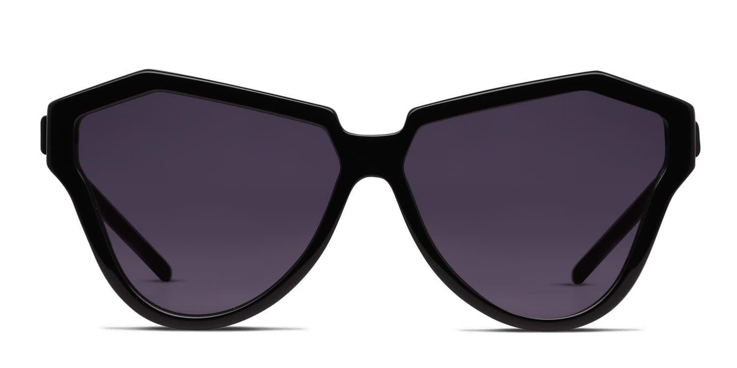 Karen Walker Super Hybrid B Shiny Black Prescription Sunglasses