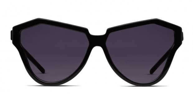 Karen Walker One Hybrid B Shiny Black Prescription Sunglasses