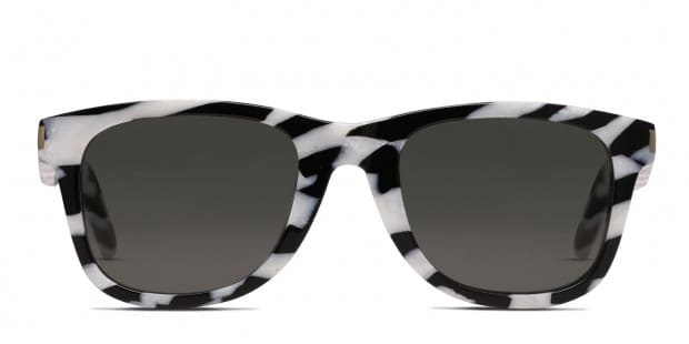 Black and shop white tortoise sunglasses