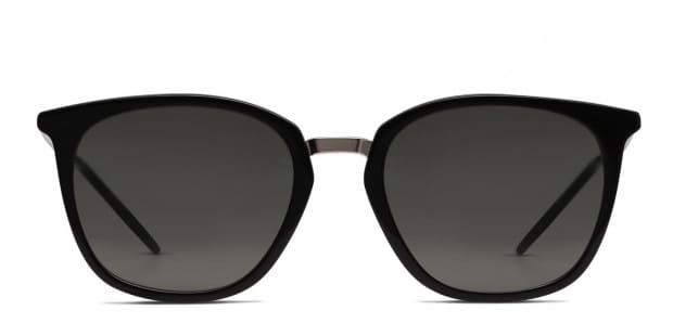 【未使用品】 Saint Laurent Prescription Black/Gunmetal Shiny SLIM 375 SL 小物