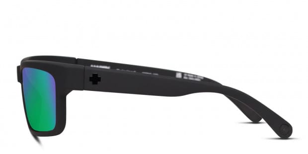 Spy Frazier Matte Black Green Prescription Sunglasses 50 Off Lenses