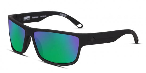 Spy Rocky Matte Black Green Prescription Sunglasses 50 Off Lenses