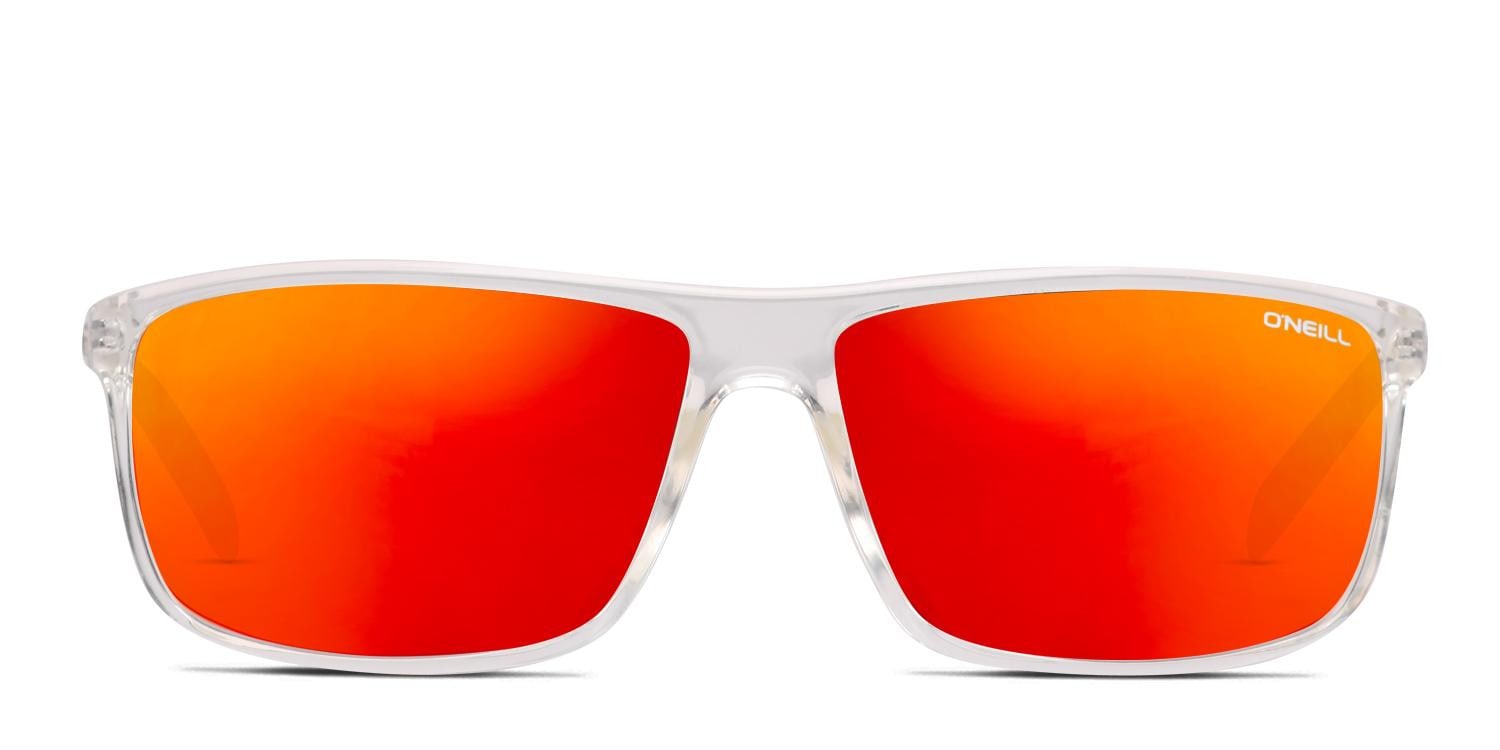 O'Neill ONS-9004 2.0 Clear, Red glasses - Clear / Red - Frontal View