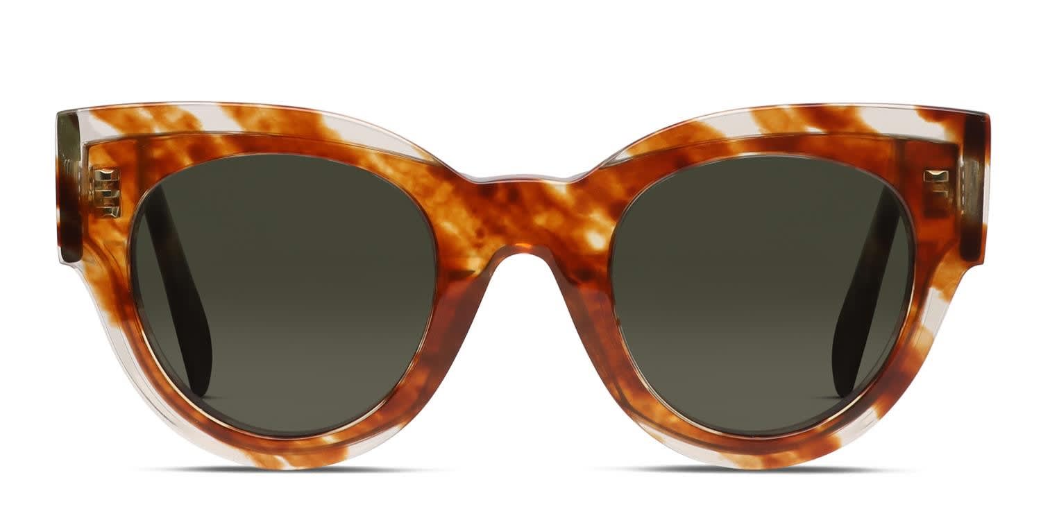 Celine CL40008I Tortoise, Brown Prescription Sunglasses - 50% Off