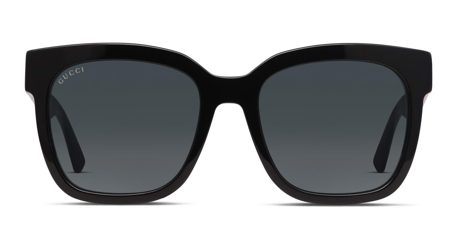 Gucci GG0034SN Shiny Black glasses - Shiny Black - Frontal View