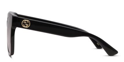 Gucci GG0034SN Shiny Black glasses - Shiny Black - Side View