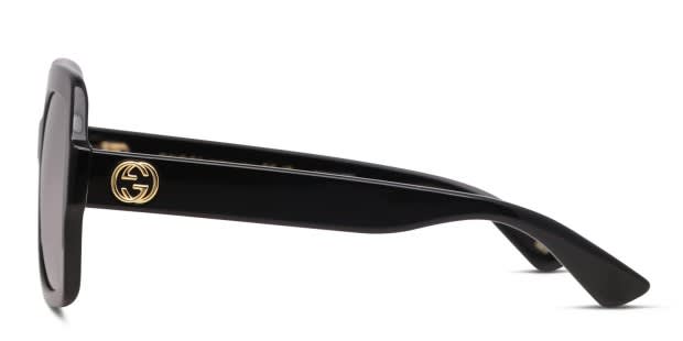 美品 GUCCI sunglasses unisex Black ribbon Gucci Ribbon Rectangle Frame Sunglasses | Eyewear | Harry Rosen