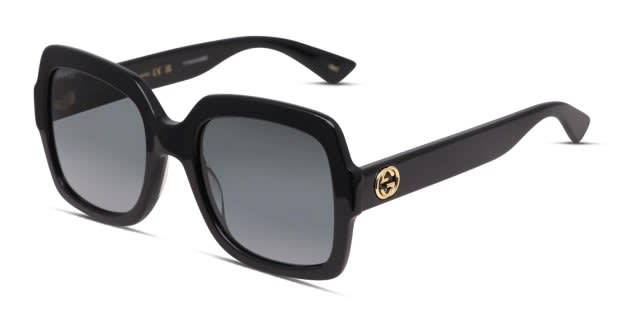 Gucci GG0036SN Shiny Black Prescription Sunglasses display picture 3