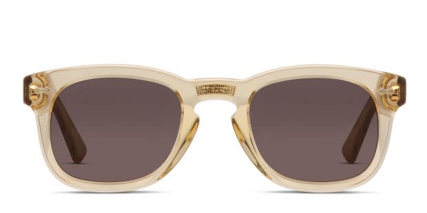 Gucci GG0182S Yellow Clear Prescription Sunglasses