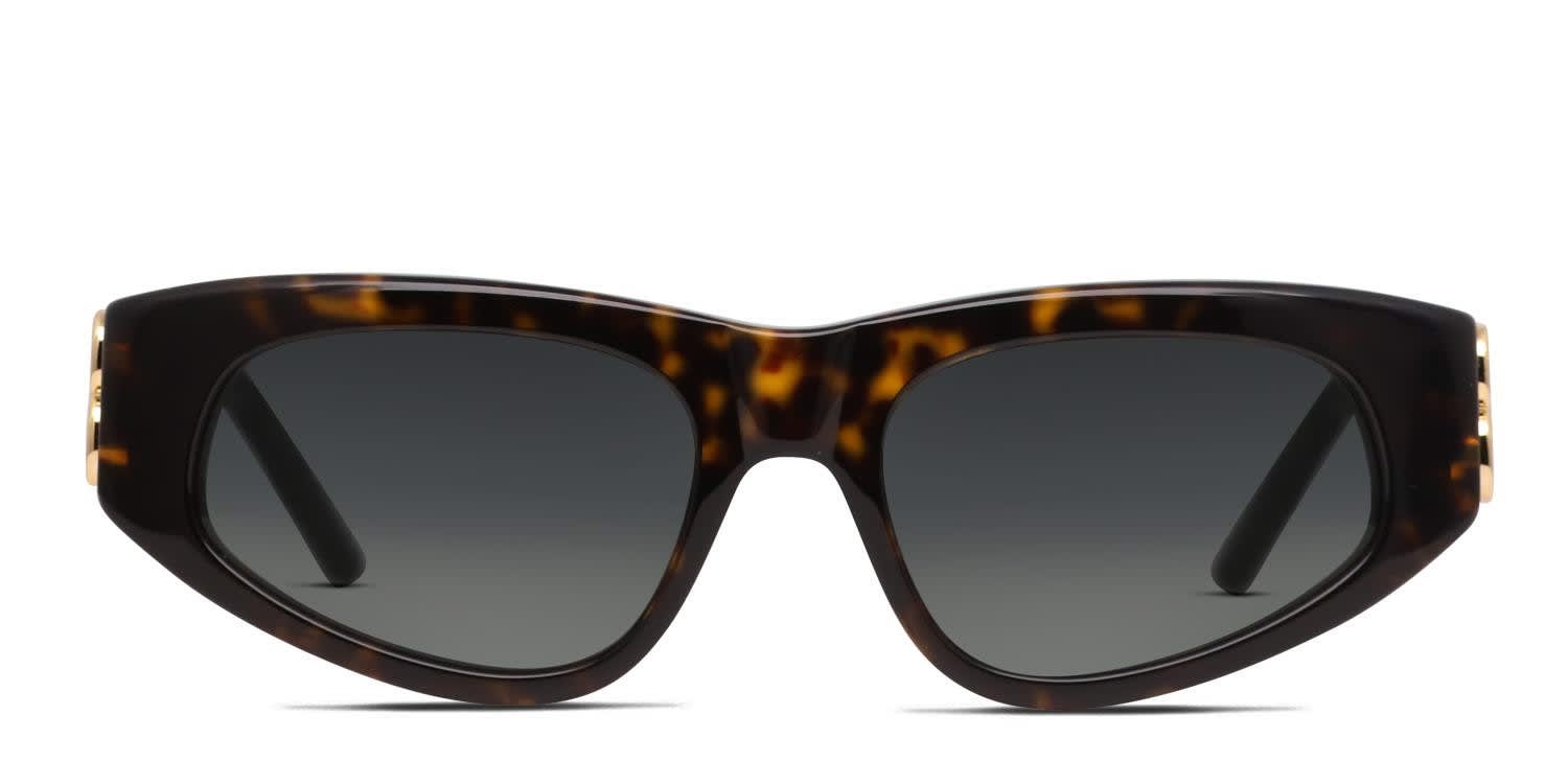 Balenciaga BB0095S Brown, Tortoise glasses - Brown / Tortoise - Frontal View