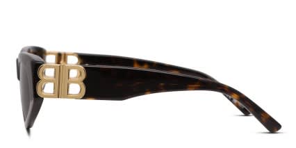 Balenciaga BB0095S Brown, Tortoise glasses - Brown / Tortoise - Side View
