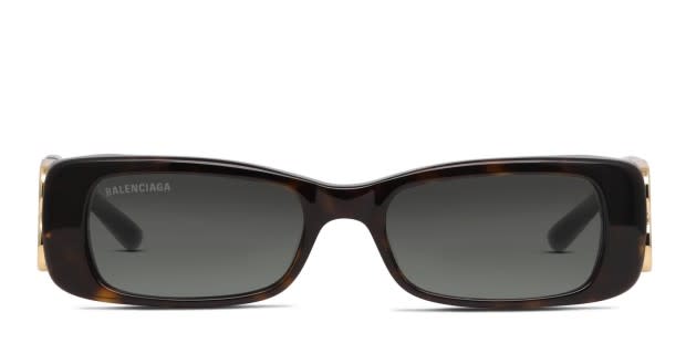 Balenciaga BB0096S Brown, Tortoise Prescription Sunglasses - 50