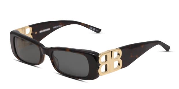 Balenciaga BB0096S Brown, Tortoise Prescription Sunglasses - 50