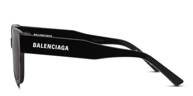 Balenciaga BB0049S Shiny Black Prescription Sunglasses