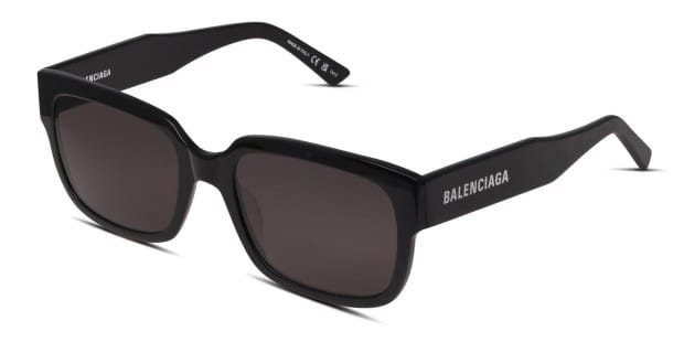お歳暮 人気 オシャレ Balenciaga BB0049S Shiny Black Prescription Sunglasses 小物