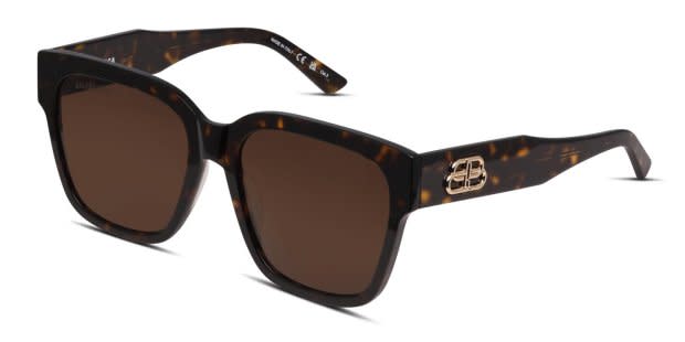 Balenciaga BB0056S Brown, Tortoise Prescription Sunglasses