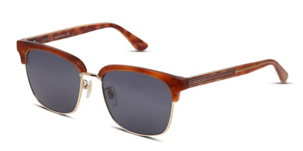 Gucci GG0382S Tortoise, Orange, Gold Prescription Sunglasses