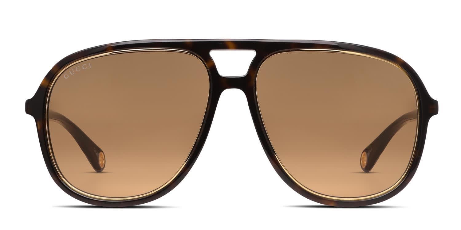 Gucci GG1077S Brown, Tortoise Prescription Sunglasses
