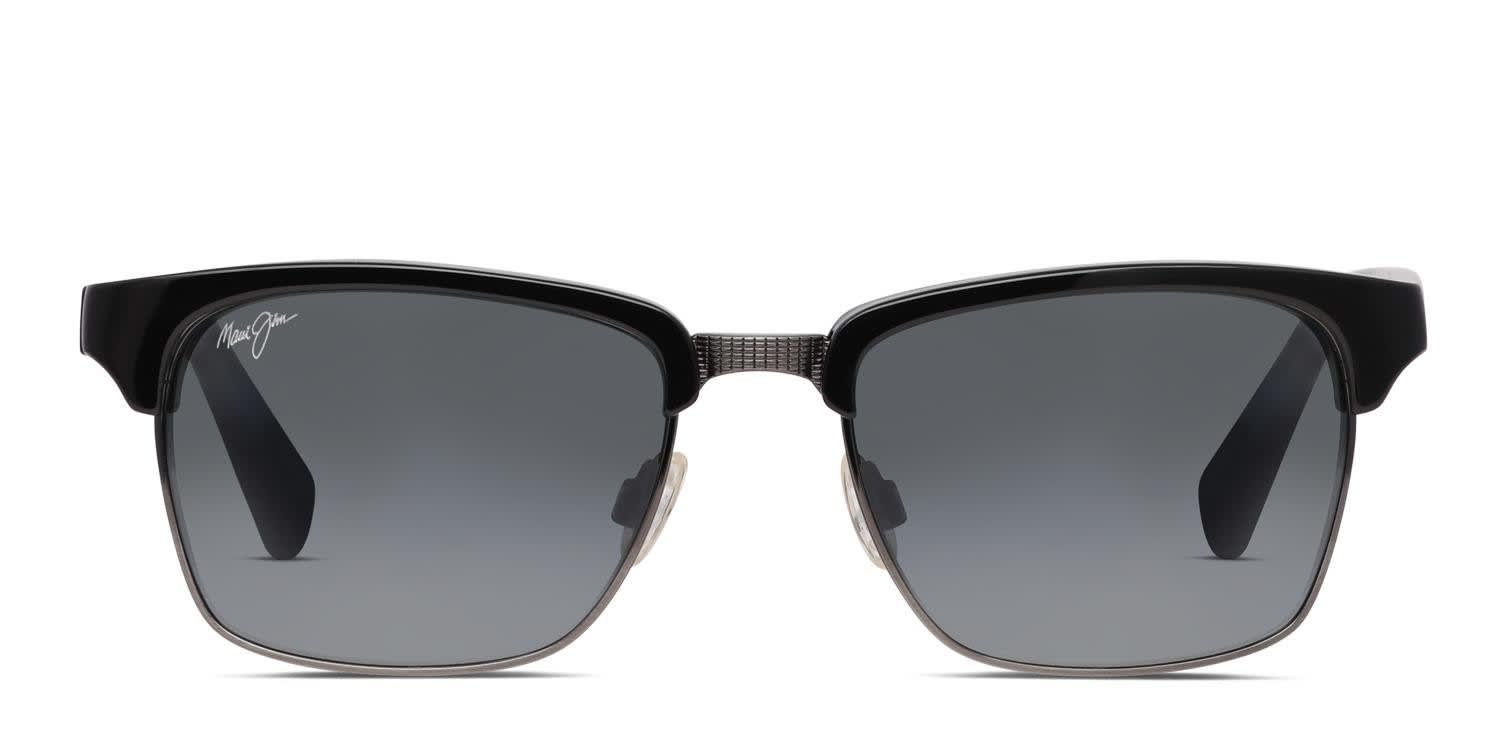Maui Jim Kawika Shiny Black, Gunmetal Prescription Sunglasses