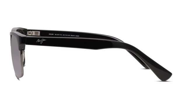 Maui Jim Kawika Shiny Black, Gunmetal Prescription Sunglasses