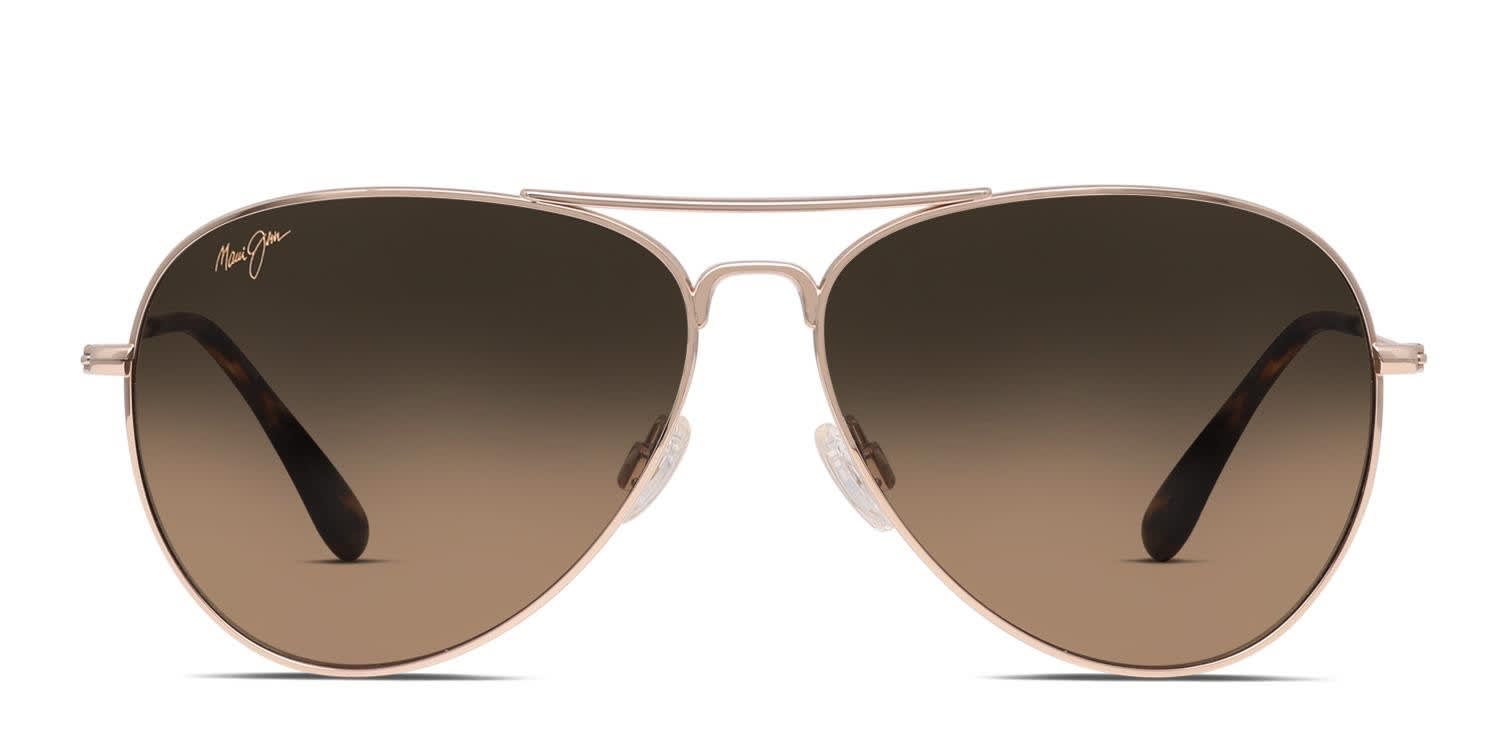 Maui Jim Mavericks Gold glasses - Gold - Frontal View