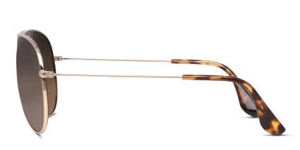 Maui Jim Mavericks Gold glasses - Gold - Side View