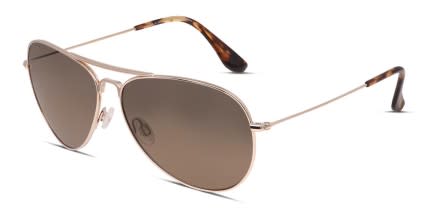 Maui Jim Mavericks Gold glasses - Gold - Angle View