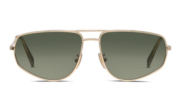 Celine CL40083U Gold, Green Prescription Sunglasses