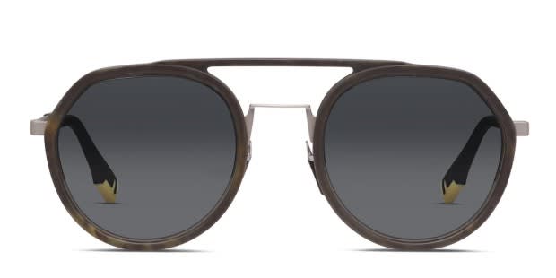 FENDI フェンディ サングラス FE40040U 02C Sunglasses Fendi Aviator Sunglasses Black Black Smoke (FE40040U-51-02C