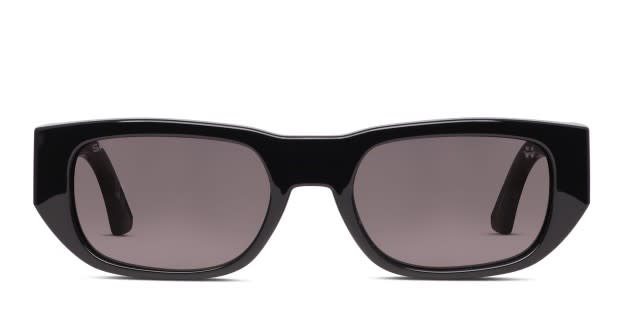 Spy Genre Shiny Black Prescription Sunglasses