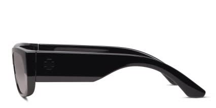Spy Genre Shiny Black glasses - Shiny Black - Side View