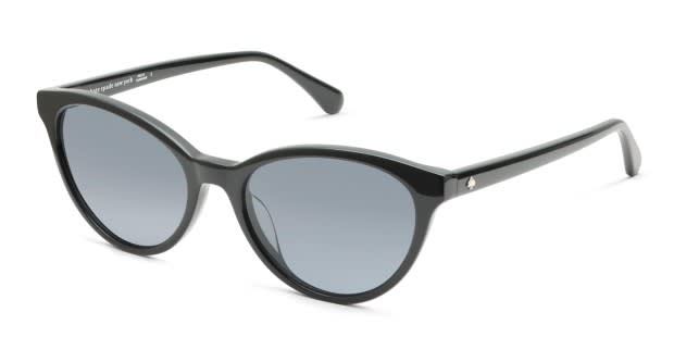 Kate Spade Chandra/s PEUF8 Flat Oval Sunglasses Black Gold