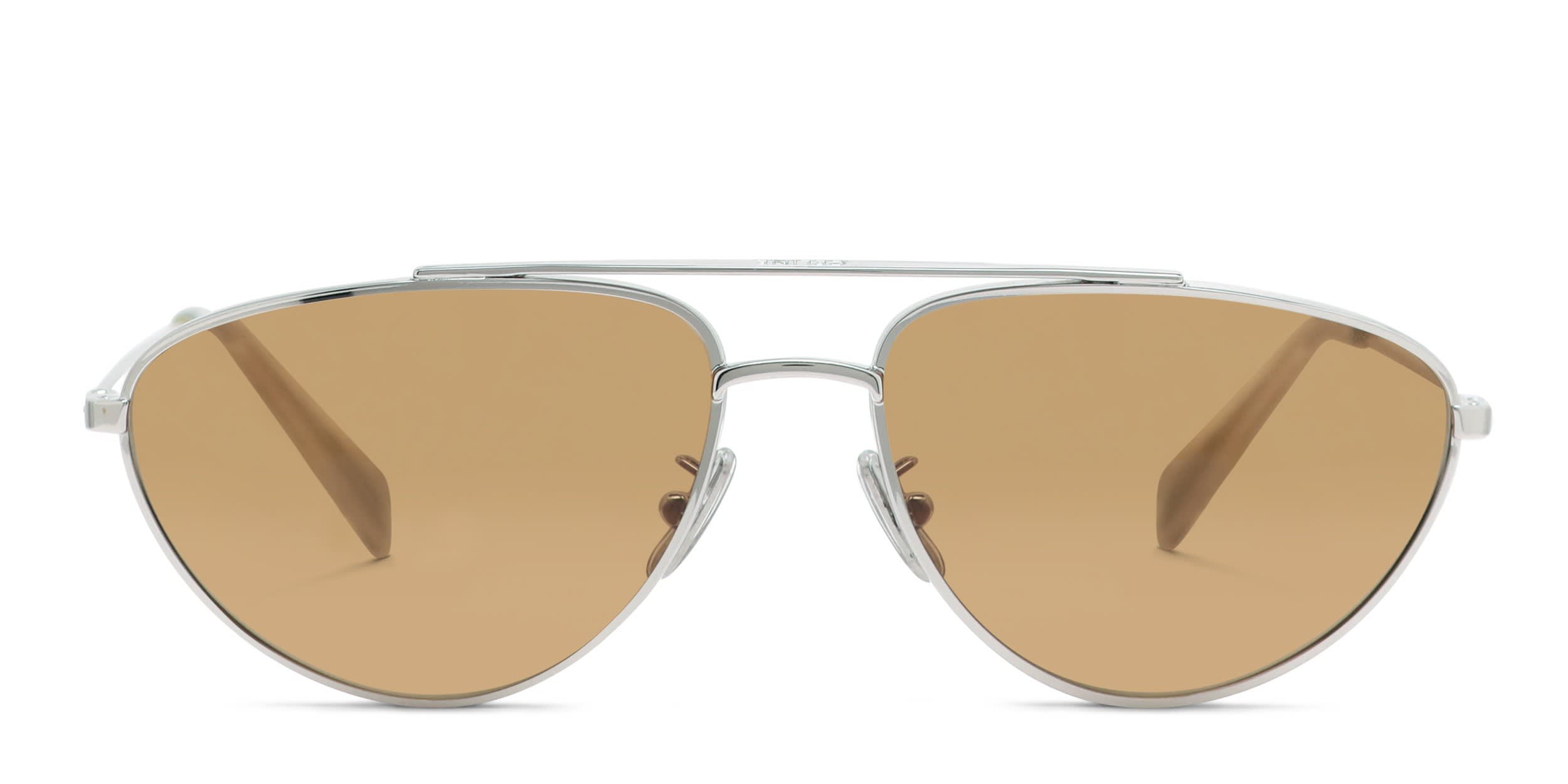Celine CL40077U Silver glasses - Silver - Frontal View