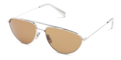 Celine CL40077U Silver glasses - Silver - Angle View