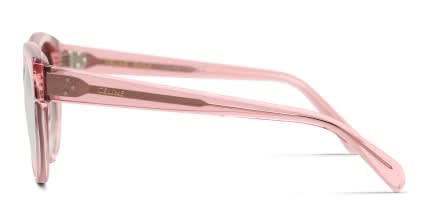 Celine CL40169I Pink, Clear glasses - Pink / Clear - Side View