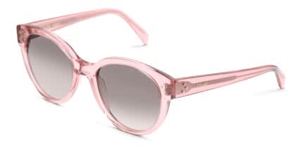 Celine CL40169I Pink, Clear glasses - Pink / Clear - Angle View