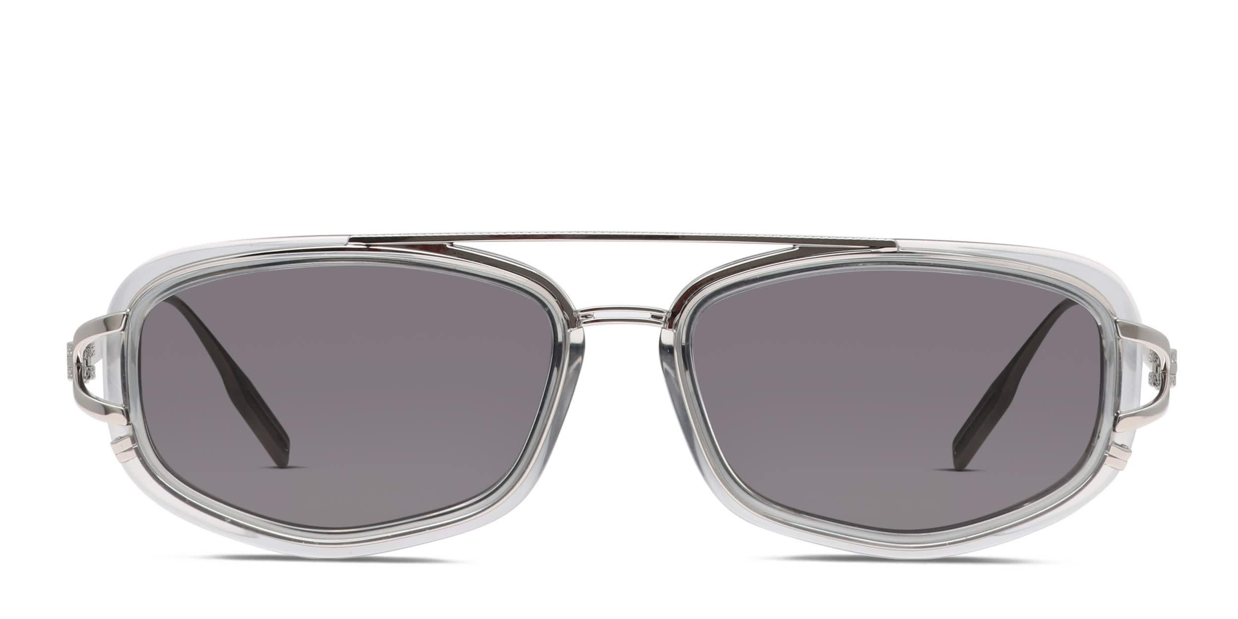 Dior Women’s Silver Metal Brow-Bar Sunglasses with Grey Lenses Christian Dior Metal CD Diamond S11U Sunglasses Silver  main image 4