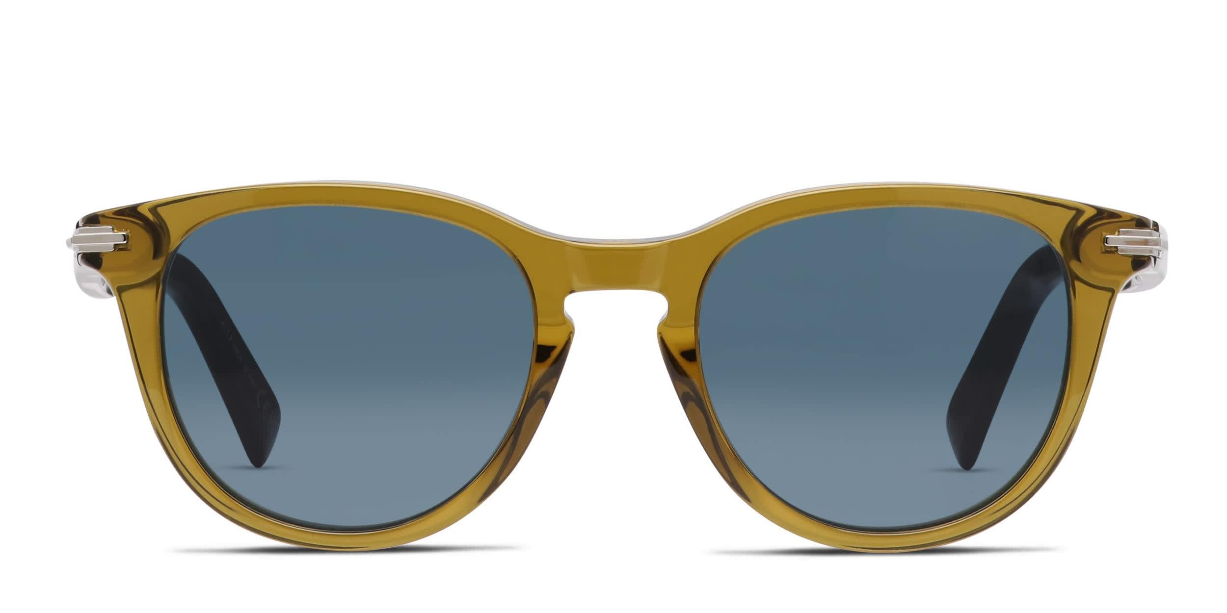 Dior DiorBlackSuit R3I Green, Clear glasses - Green / Clear - Frontal View