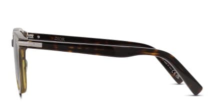 Dior DiorBlackSuit R3I Green, Clear glasses - Green / Clear - Side View