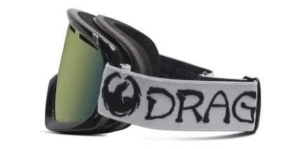 Dragon DR D1 OTG2 Ski Goggle Black glasses - Black - Side View