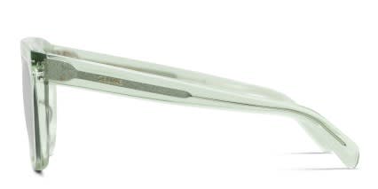 Celine CL40256I Green, Clear glasses - Clear / Green - Side View
