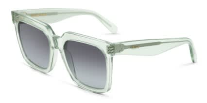 Celine CL4055IN Green, Clear glasses - Green / Clear - Angle View
