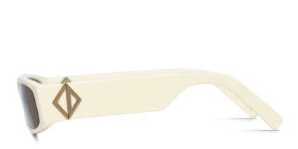 Dior CD Diamond S1I White glasses - White - Side View