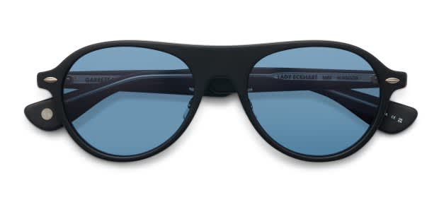 Garrett Leight Lady Eckhart Matte Black Prescription Sunglasses