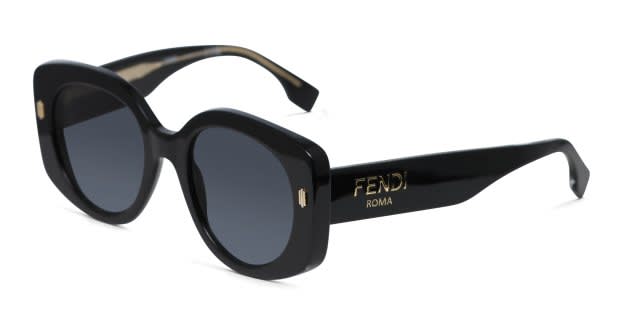 Fendi Black Oversized‎ Women\'s Sunglasses FE40137I 01A Fendi FE40137I 01A Sunglasses Black Butterfly Frame main image 3