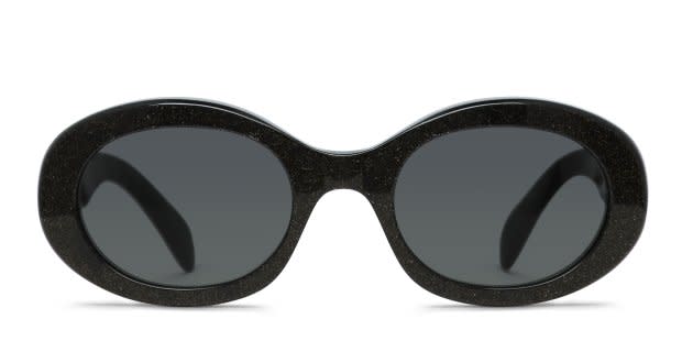 CELINE / サングラス/BLK/BLK/レディース/CL40194U Celine CL40194U Black, Glitter Prescription Sunglasses