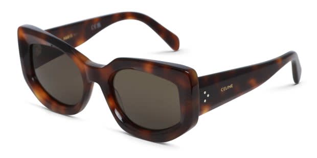 Celine Brown Tortoise Sunglasses Polarized Celine CL4003IN XXS (48 - 23) with Grey lenses and Tortoise  main image 2