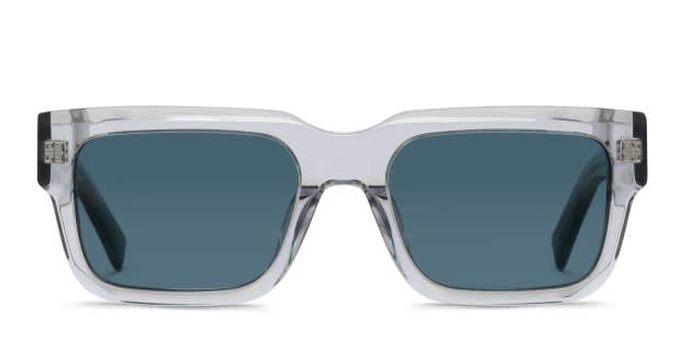 NEW GIVENCHY SUNGLASSES SILVER GREY WOMEN EYEWEAR GIVENCHY Givenchy GV 7202/S YB7IR Wrap Silver Gray Frame Sunglasses  main image 3